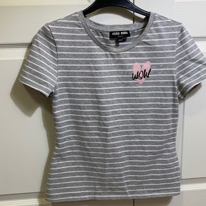 Vero moda| grey cotton tee